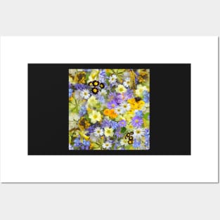 Multi Colorful Flowers Posters and Art